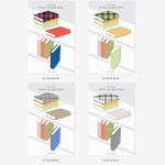 Option - Plepic Book-Shaped Pattern Sticky Note Set