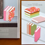 60 sheets - Plepic Book-Shaped Pattern Sticky Note Set