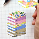 Usage example of Plepic Book-Shaped Pattern Sticky Note Set