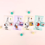 PEANUTS Snoopy Acrylic Keyring with Mini Notebook