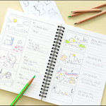 Handwritten notes in an A5 storyboard layout page