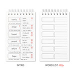 160 Pages - ICONIC Blah Blah Word Notebook With Flip Cover