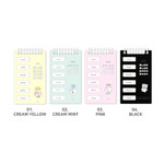 4 Colors - ICONIC Blah Blah Word Notebook With Flip Cover