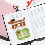 Cute Design - Be On D Clear PET Highlighting Reading Guide Bookmark Set