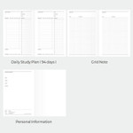 Planner Pages - Ardium Good Days 3 Months Undated Daily Study Planner