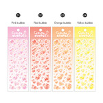 Set of 8 sheets - Wanna This Translucent Holographic Color Bubble Sticker Set