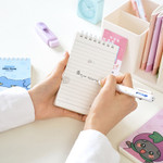 Lined Memo Pad - Meowman Cute Cat PP Cover Lined Memo Pad