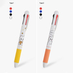Meowman Cute Cat Multi-Color Ballpoint Pen and Mechanical Pencil Combo
