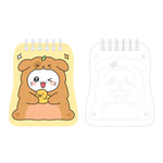 Easy Chunbae - Meow Man Cute Cat Die-Cut Pocket Unlined Notepad
