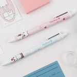 Meow Man Cute Cat Slim 0.4mm Quick-Dry Black Ballpoint Pen
