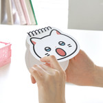 Handy Size - Meow Man Cute Cat Face Mini Spiral Memo Pad