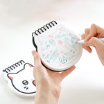 Die-cut cat face Design - Meow Man Cute Cat Face Mini Spiral Memo Pad