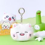 Meow Man Cute Cat Plush AirPods Case With Keyring