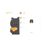Navi - Meow Man Cute Cookie Cat 5-Pocket A4 Document Organizer