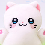 Soft Chunbae Cat Pouch - Meow Man Cute Cat Plush Zipper Pouch