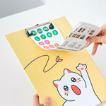 Rigid Board Backing - Meow Man Cute Cat A4 Clipboard