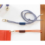 Iconic Two tone adjustment twist string loop neck strap
