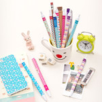 Ardium Colorful pattern black ballpoint pen 0.38mm