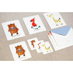 Nacoo Drinky doll woodland card and envelope set