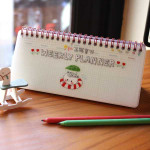 N.IVY Today's picture diary twin wire desk weekly scheduler planner