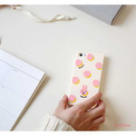 Romane Hellogeeks pink label pattern jelly iPhone 5 case