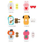 Jam studio Animal stand up thank you message card ver.2