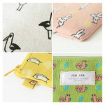 Livework Jam Jam cute illustration pattern zipper pouch