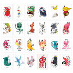 Pack of 48 stickers - Nacoo Maple Label Sticker Pack