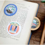 Usage example of Nacoo Vintage Circle Sticker Pack with Tin Case