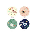 Indigo Willow story illustration pattern pouch