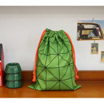 PlanD Pattern fabric drawstring medium pouch
