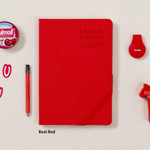 Real red - 2015 Ardium Simple dated meidum planner