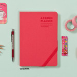 Coral pink - 2015 Ardium Simple dated meidum planner