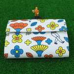 Tabom retro fabric trifold wallet