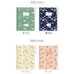 Colors of Willow story pattern file folder with top tab