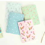 Maple pattern lined and plain mini notebook