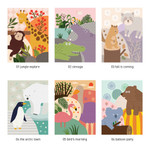 In the zoo thank you message card