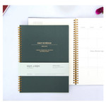 Forest green - 2015 Wirebound daily undated planner