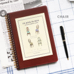 Chair - Un jour de reve retro wirebound journal notebook