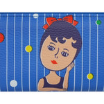 Detail of Aurore imazine zip around pencil pouch