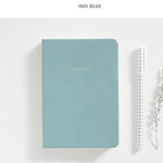 Indi blue - Moment small plain notebook