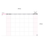 Monthly plan - Wide & Smart monthly desk note planner