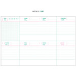 Weekly - Wannabe unique undated medium diary