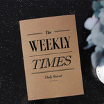 Vintage the Weekly times planner notebook