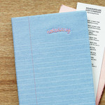 Light denim - Lined notebook undated diary Light denim - Lined notebook undated diary