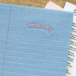 Detail of Lined notebook undated diary Detail of Lined notebook undated diary