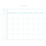 Monthly plan - Lined notebook undated diary Monthly plan - Lined notebook undated diary