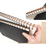 Detail of Modern wirebound drawing notebook
