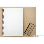 White - Modern wirebound drawing notebook