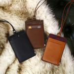 The Basic felt flat card holder with a neck strap ver.3